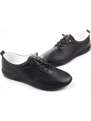 Tardelli 7000-1 Hakiki Deri Ortopedik Taban Kadın Ayakkabı