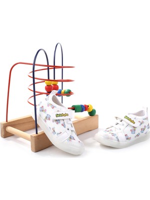 Şirin Bebe 3815 Ortopedik Taban Kız Çocuk Yazlık Keten Ayakkabı