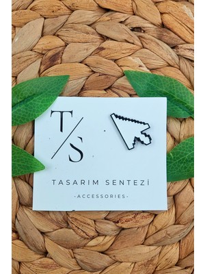 Tasarım Sentezi Rozet Metal Broş Yaka Okul Çantası Kıyafet Şapka Takı Aksesuar Fare Imleçi Mouse Ok Bilgisayar