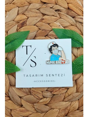 Tasarım Sentezi Rozet Metal Broş Yaka Okul Çantası Kıyafet Şapka Takı Aksesuar Hemşire Güçlü Sağlık Hastane Rosette