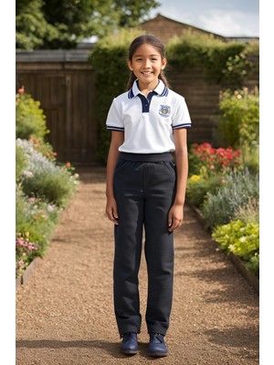 Yakamel Kız Çocuk Eşofman Belli Esnek Rahat Yüksek Bel Kaliteli Okul Pantolonu