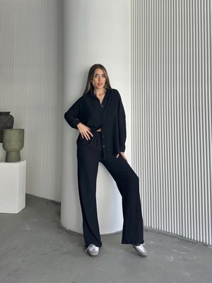 Shop My Holy Gömlek Pantolon Takım S​iyah