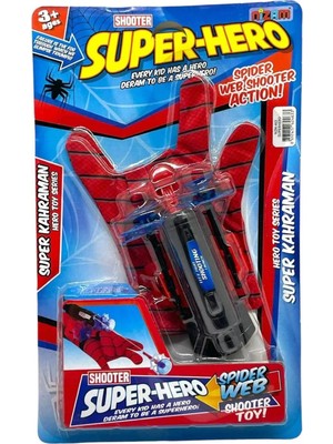 Örümcek Adam Atıcı Eldiven Spiderman Oyuncak Yapışan Oklar Fırlatıcı Spıder