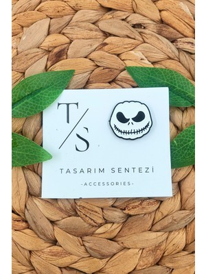 Rozet Metal Broş Halloween Yaka Çanta Kıyafet Yılbaşı Aksesuar Christmas Jack Skellington Noel Gecesi Kabusu