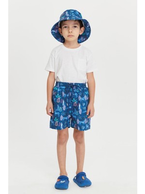 Benitto Kids Erkek Çocuk Desenli Deniz Şortu 7010