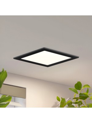 Maxled MX-1037N - 18W 4000K Ilık Beyaz Siyah Kasa Sıva Altı Kare LED Panel