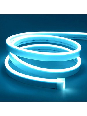 Neeko Neon Esnek Şerit LED Tak Çalıştır Kumandalı - Dimmer- Buz Mavisi