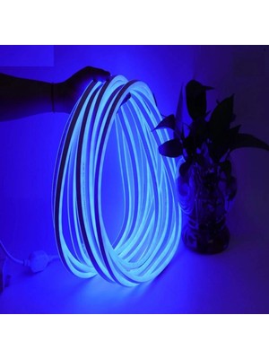 Neeko Neon Esnek Şerit LED Tak Çalıştır Kumandalı - Dimmer- Mavi