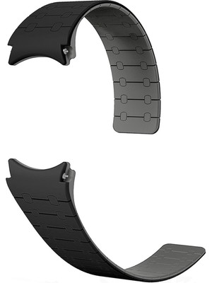 AktarMobile Samsung Galaxy Watch 7 40 / 44 mm Magnetik Silikon Kordon Mıknatıslı Spor Şık Tasarım Premium Kayış