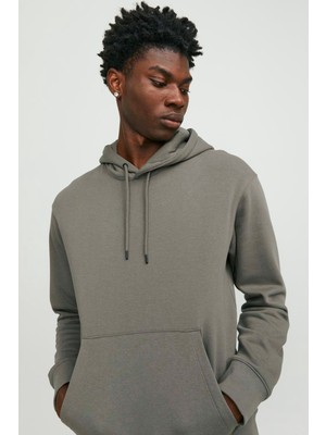 Jack & Jones Essentials Jjestar Pamuklu Kapüşonlu Sweat Erkek Sweat 12208157