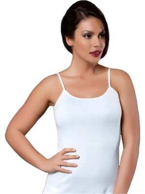 İki Yıldız  6'lı Paket Ikiyıldız 470 Pamuk Ribana Ip Askılı Kadın Atlet