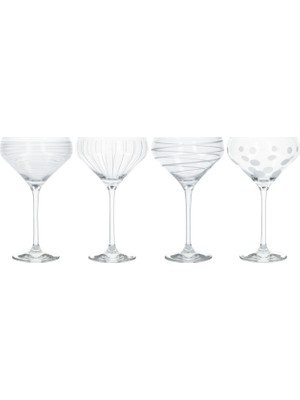 Mikasa C000213 Cheers 4lü Şampanya Tabağı Seti