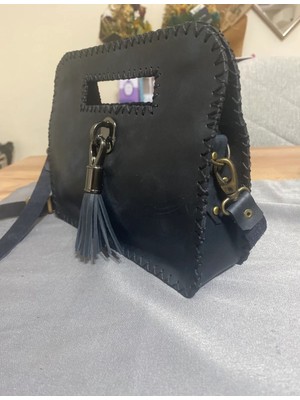 Best Leather Bag  Deri Püsküllü Çanta