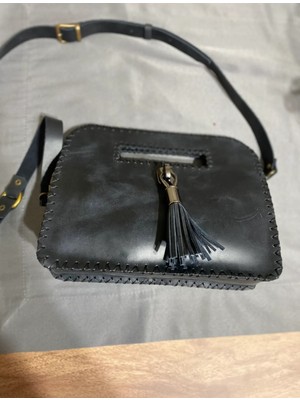 Best Leather Bag  Deri Püsküllü Çanta