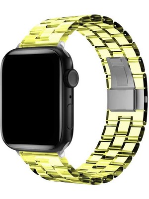 ZORE Apple Watch 40MM Uyumlu Krd-33 Kordon - Sarı