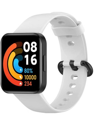 ZORE Xiaomi Redmi Watch 2 Lite Uyumlu Klasik Kordon - Beyaz