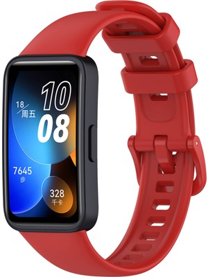 ZORE Huawei Band 8 Uyumlu Klasik Kordon - Kırmızı