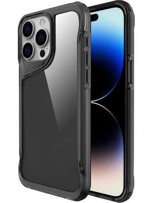 ZORE Apple iPhone 15 Pro Max Uyumlu T-Max Kapak-Koyu Gri