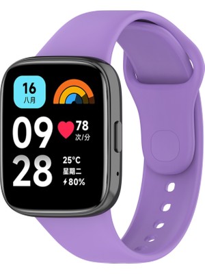 ZORE Xiaomi Redmi Watch 3 Active Uyumlu Klasik Kordon - Lila