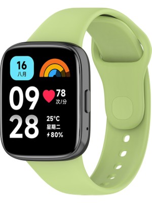 ZORE Xiaomi Redmi Watch 3 Active Uyumlu Klasik Kordon - Açık Yeşil