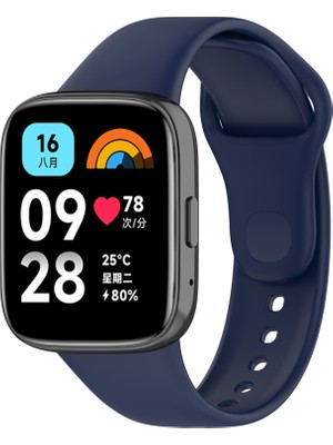 ZORE Xiaomi Redmi Watch 3 Active Uyumlu Klasik Kordon - Lacivert