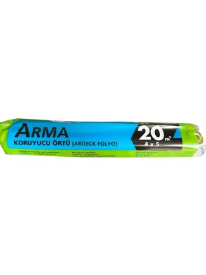 Arma Naylon Tadilat Boya Koruyucu Örtü Poşet Folyo - 4x5 Metre - 20 M2 - 1 Paket