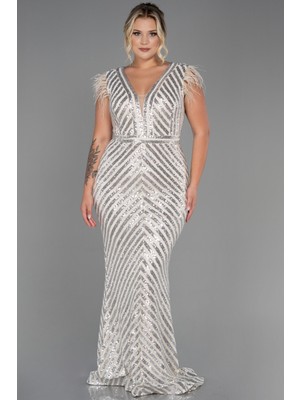 Pul Payet Uzun Büyük Beden Abiye ABU1044