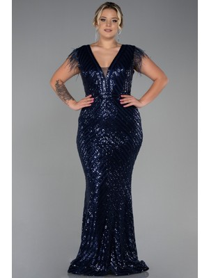 Pul Payet Uzun Büyük Beden Abiye ABU1044