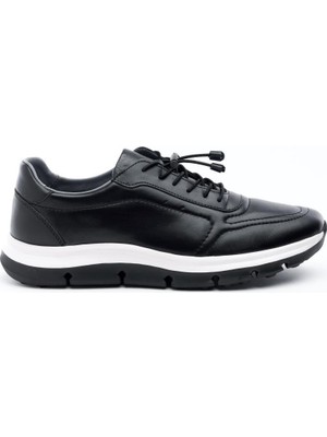 Derinet Bağcıklı Hakiki Deri Erkek Sneaker