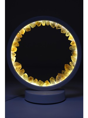 Alibaba Doğaltaş Sitrin Doğal Taş Lamba