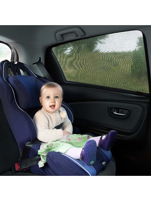 Ankaflex 2 Adet Yancam Güneşlik Perde Oto Araç Araba Yan Cam Anne Bebek Emzirme Perdesi Uzun Yolculuk Aksesuar