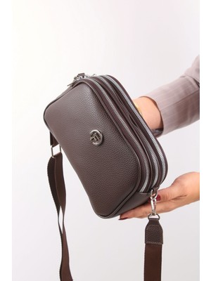 Galb Leather Premium Askılı Orta Boy Günlük Kullanıma Uygun 4 Bölmeli Kadın Omuz Çantası
