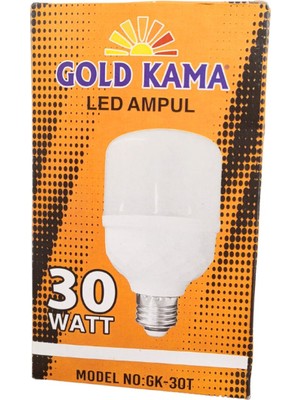 Gold Kama 30 Watt Torch Ampul Büyük Boy Beyaz Işık Smd LED Tasarruflu E27 Normal Duy