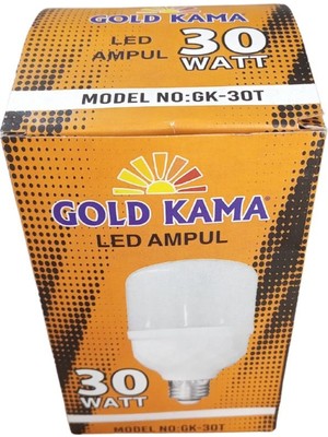 Gold Kama 30 Watt Torch Ampul Büyük Boy Beyaz Işık Smd LED Tasarruflu E27 Normal Duy