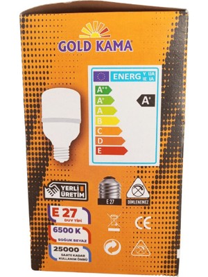 Gold Kama 30 Watt Torch Ampul Büyük Boy Beyaz Işık Smd LED Tasarruflu E27 Normal Duy