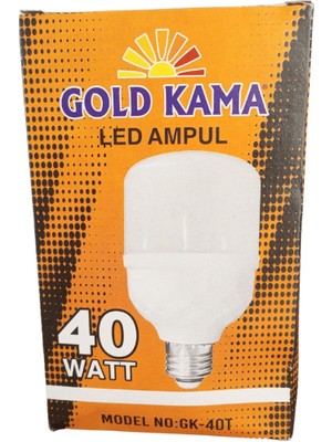 Gold Kama 40 Watt Torch Ampul Büyük Boy Beyaz Işık Smd LED Tasarruflu E27 Normal Duy