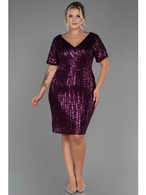 Abiyefon Pul Payetli Büyük Beden Abiye ABK686