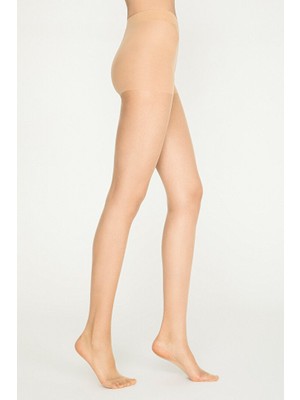 Penti 9'lu Eko Paket - Toptan -  Penti Fıt 15 Maxı Büyük Beden Külotlu Çorap Açık Ten Renk