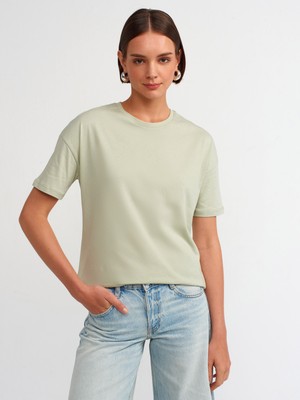 Dilvin 3683 Basic T-Shirt-Mint