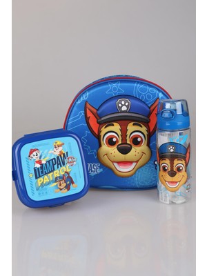 Paw Patrol Yeni Sezon Lisanslı Paw Patrol Okulda Macera Koleksiyonu Beslenme ÇANTASI,500 ml Matara ve Beslenme Kabı Yemek Seti