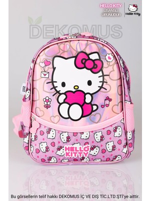 YENİ SEZON LİSANSLI HELLO KITTY TEK BÖLMELİ KÜÇÜK BOY 32 CM ANAOKUL ÇANTASI