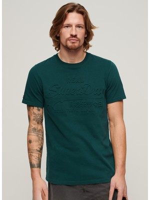 Superdry Bisiklet Yaka Baskılı Yeşil Erkek T-Shirt M1011908A8UM_EMBOSSED Vl T Shırt