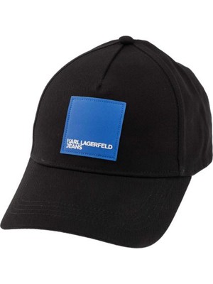 Karl Lagerfeld Siyah Erkek Şapka 231D3401_COTTON Cap Patch