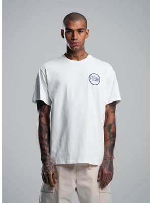 After Label Bisiklet Yaka Beyaz Erkek T-Shirt MYSENJS11/S4-_T-SHIRT Uomo