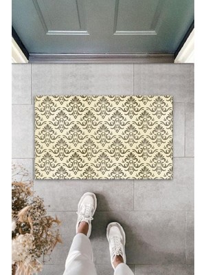 BD Digital Dekoratif Dijital Baskı Kahverbdmrktgi Motif Dış Mekan Paspas K-2085