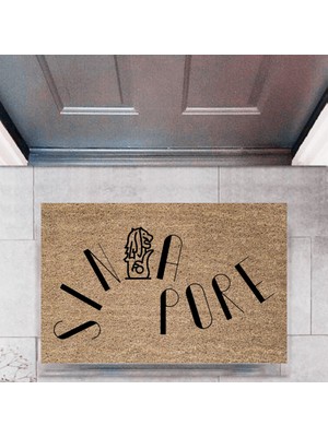 BD Digital Kapı Önü Paspası Dekoratif Dijital Baskı ŞEHIRLERP-2746