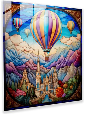 Painted Anarchy Işıklı Balon Şenliği Cam Baskı, 30X30