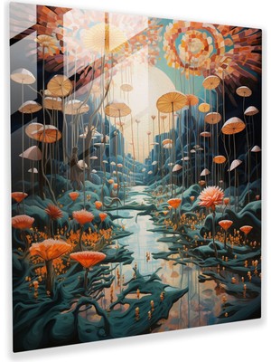 Painted Anarchy Bohem Düşler Cam Baskı - Bohem, Resim, Ev Dekorasyonu, Cam Duvar Sanatı, 30X30