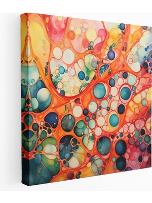Painted Anarchy Tıp Soyut Kanvas Tablo - Tıp, Kanvas Tablo, Canlı, Suluboya Tablo, 30X30