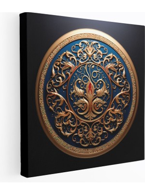 Painted Anarchy Osmanlı Arması Kaligrafi Kanvas Tablo, 30X30